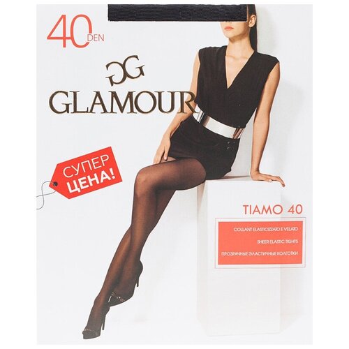 Колготки классические Glamour Tiamo 40, набор (4 шт.), размер II, miele (св.телесный)