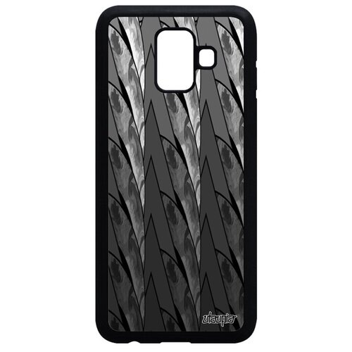 фото Защитный чехол на смартфон // galaxy a6 2018 // "восход" рельеф закат, utaupia, серый
