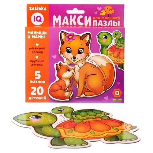 Puzzle time Макси-пазлы «Мамы и малыши» макси пазлы мамы и малыши puzzle time