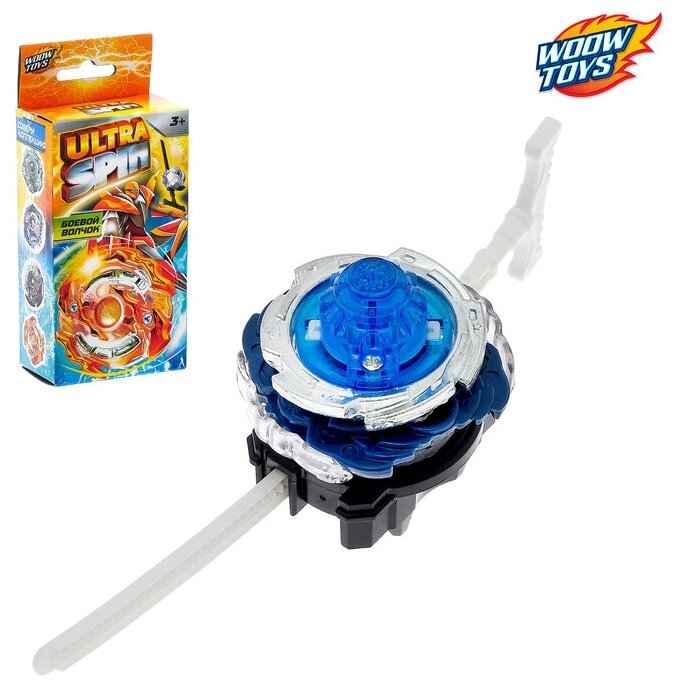 WOOW TOYS Волчок ULTRA SPIN, с устройством для запуска из двух частей, цвет микс