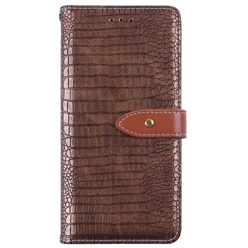 фото Чехол-книжка mypads для samsung galaxy j4 (2018) с фактурной прошивкой рельефа кожи крокодила с застежкой и визитницей золотой