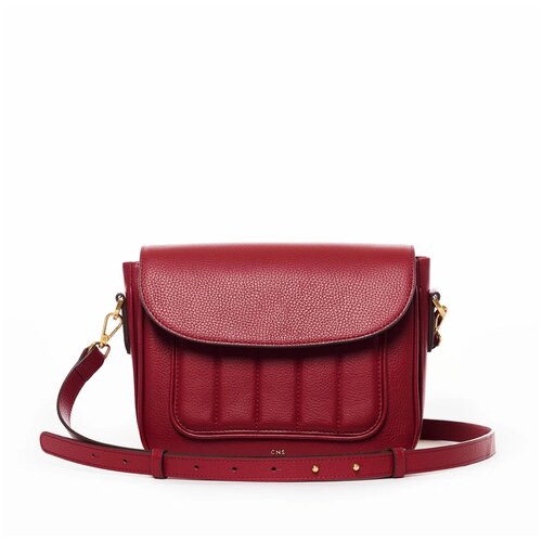 фото Женская кожаная сумка cns-coins annie красная (samba) из натуральной кожи