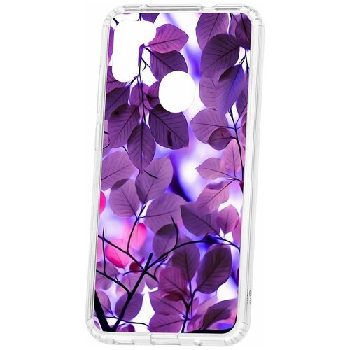 фото Чехол на samsung galaxy a11 / m11 kruche print purple leaves / чехол для samsung / чехол с рисунком / чехол с принтом / чехол для самсунг / чехол для самсунг / бампер на гелакси / чехол накладка для гэлэкси / противоударная накладка для samsung galaxy / защита для galaxy / защита на samsung / cиликоновый чехол для samaung galaxy / пластиковый чехол на самсунг / защитный чехол для самсунг / чехольчик / защита телефона / ударопрочный чехол / галакси кruче