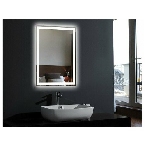 фото Зеркало с подсветкой 50*70 см esbano es-3429 frd