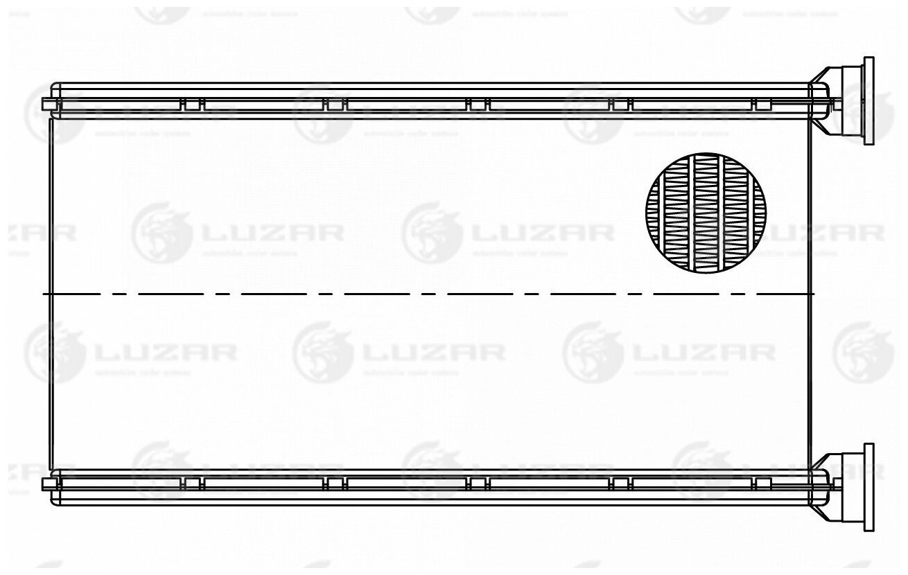 Радиатор отопителя LUZAR LRH1152