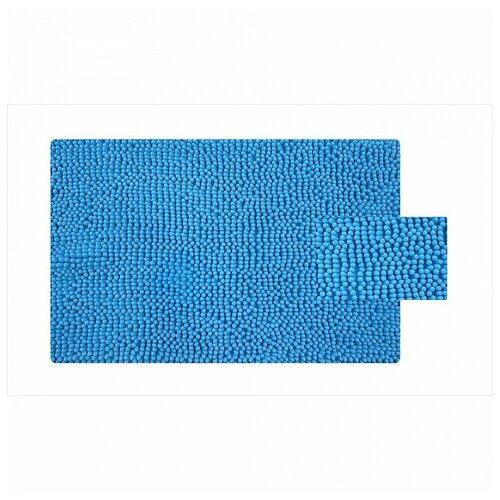 фото 620m580i12, коврик для ванной комнаты, 50*80 см, микрофибра (шенилл), blue heaven, id iddis