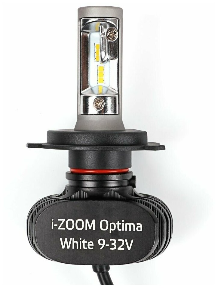 Светодиодные лампы H4 Optima LED i-ZOOM, Seoul-CSP, Warm White, 9-32V, комплект - 2 лампы