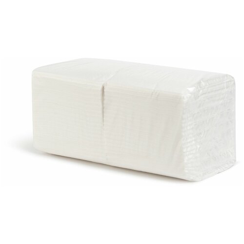 Салфетки сервировочные, белые, 24x24 см, 400 л, 1 слой (12 пачек) НРБ 1/1 (аналог 1019056)