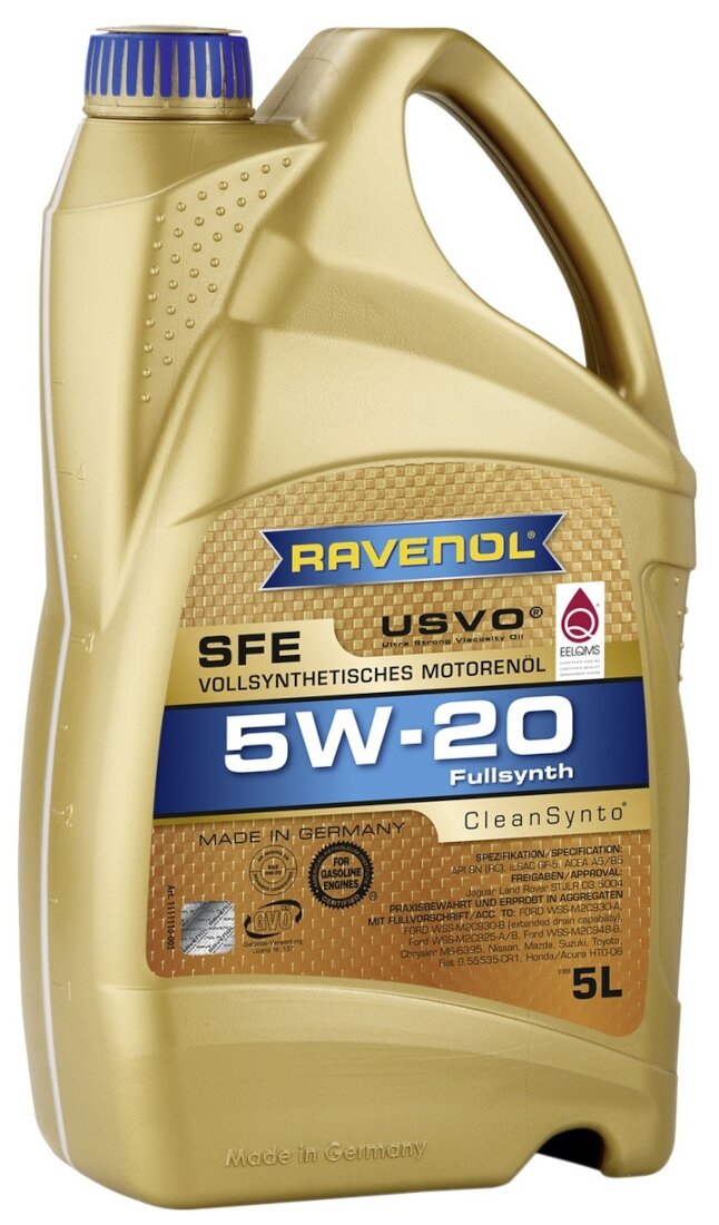 RAVENOL 4014835722552 SAE 5W-20 5L SUPER FUEL ECONOMY SFE NEW  