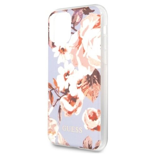 Чехол Guess Flowers для Apple iPhone 11 Pro Max, светлый