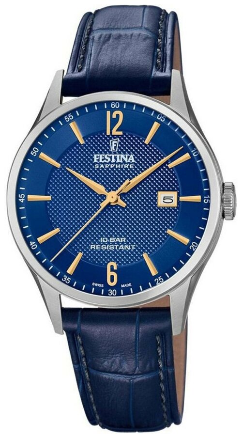 Наручные часы FESTINA Наручные часы Festina F20007/3, синий, серебряный