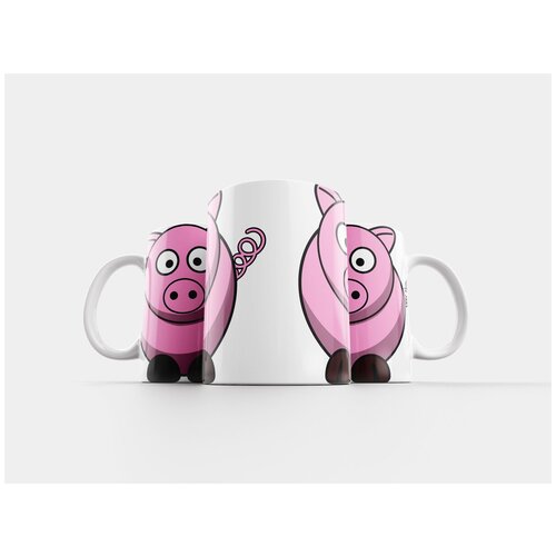 фото Кружка "свинья, розовый, животное" 320 мл lotsprints