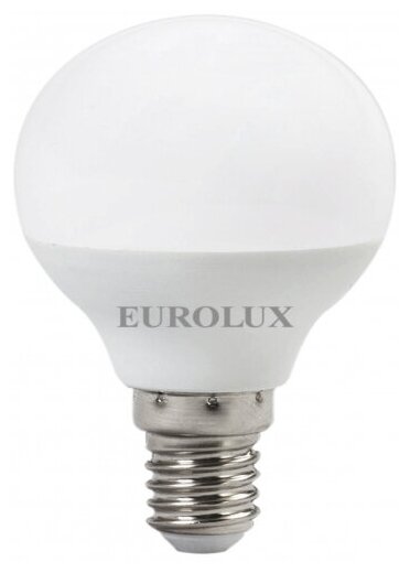 Лампа светодиодная LL-E-G45-7W-230-4K-E14 (шар, 7Вт, нейтр, Е14) Eurolux