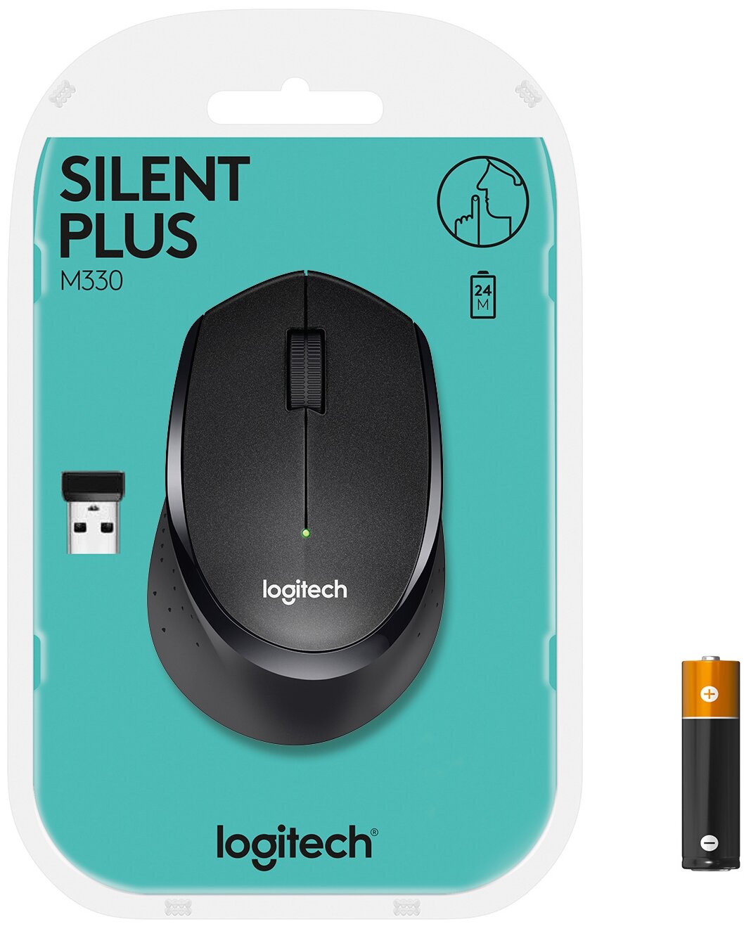 Беспроводная мышь Logitech M330 Silent Plus