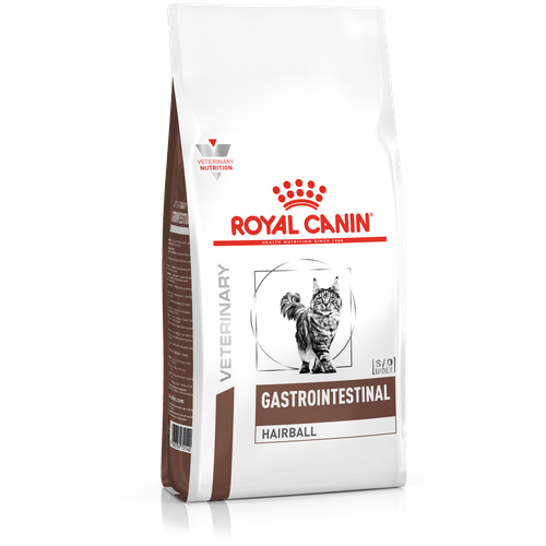 Корм сухой ROYAL CANIN Gastrointestinal Hairball при нарушении пищеварения, для профилактики образования волосяных комочков в ЖКТ 400г