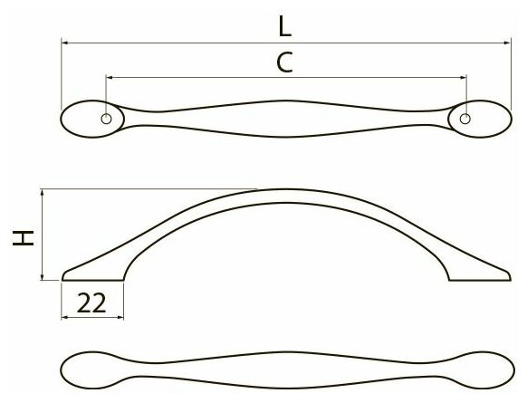 GTV Ручка CAMAIO 128 мм, черный матовый - фотография № 2