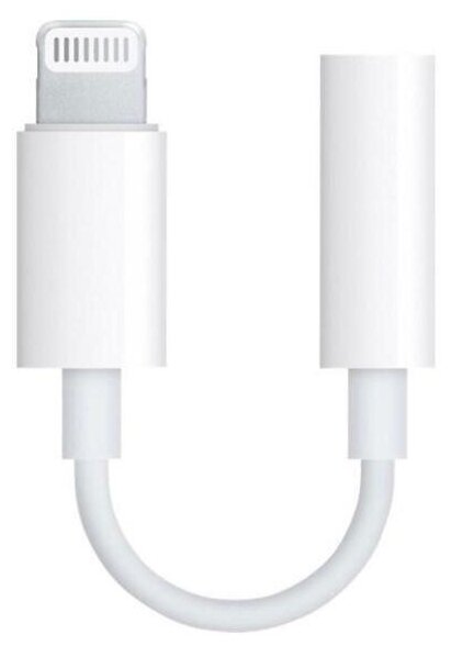 Переходник Apple A1749, Lightning (f) - Jack 3.5 (f), 0.1м, белый [mmx62fe/a]