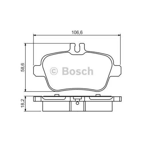 BOSCH 0986495348 колодки тормозные дисковые задние