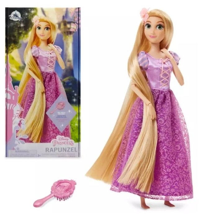 Кукла Принцесса рапунцель с расческой Дисней (Rapunzel)