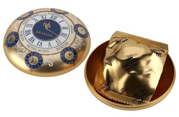Чай RICHARD "Christmas Toy Clocks" чёрн лист 0,24 кг/20 г жесть АДР - фотография № 10
