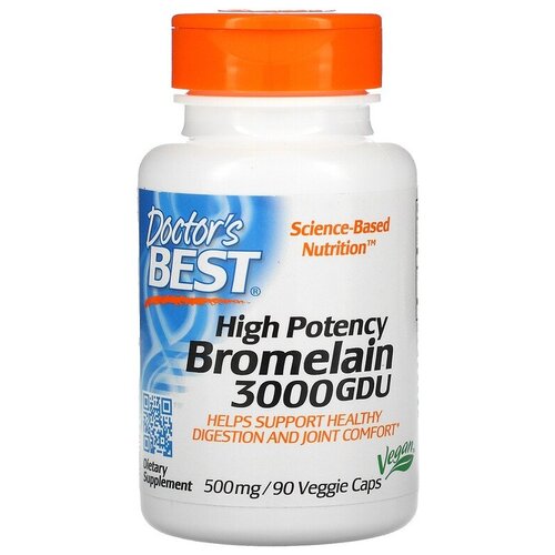 Капсулы Doctor's Best High Potency Bromelain 3000 GDU, 90 шт.
