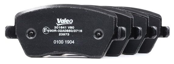 Дисковые тормозные колодки передние Valeo 301641 (4 шт.)