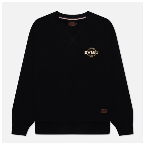 Мужская толстовка Evisu 2-Layer Hand Brush Daicock Printed чёрный, Размер S