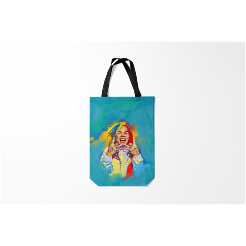 фото Сумка-шоппер / 31х42 см / rap / 6ix9ine paints burnettie