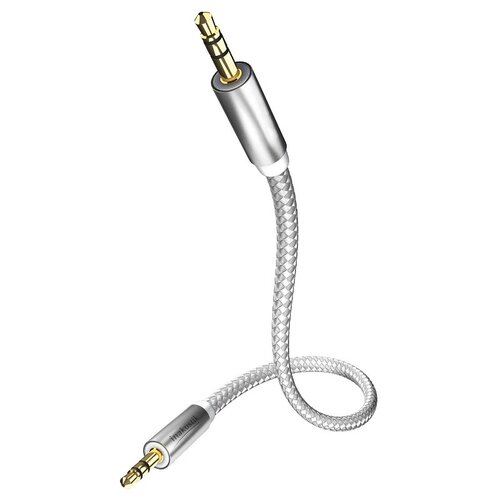 Кабель Inakustik Premium MP3 Audio Cable, mini jack 3.5 mm, 1.5 м, 1 шт., серебристый alo original andromeda smoky litz audio cable new 4 strand silver plated copper earphone upgrade wire mmcx 3 5mm plug headset