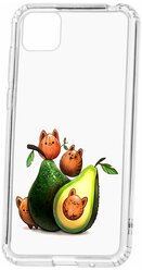 Чехол на Huawei Honor 9S / Huawei Y5p Kruche print Авокотики / Чехол для Huawei / чехол с рисунком /