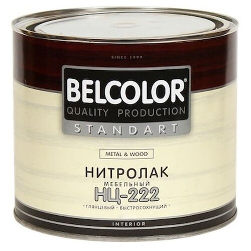 Лак BelColor НЦ-222 нитроцеллюлозный бесцветный 1 л 0.7 кг