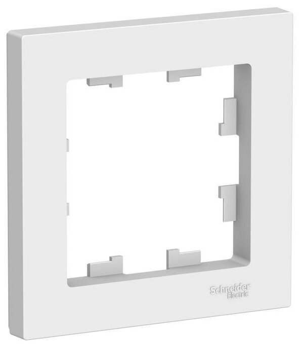 Рамка SE AtlasDesign, 1 пост, универсальная, белая, ATN000101 - фотография № 1