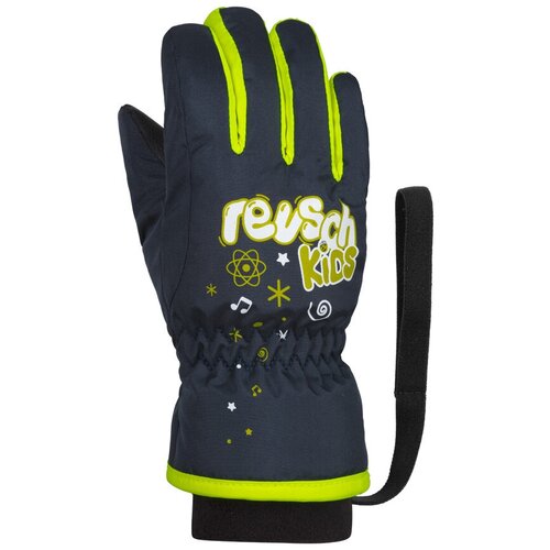 Перчатки горнолыжные REUSCH 2021-22 Kids Dress Blue/Safety Yellow (inch (дюйм):I)