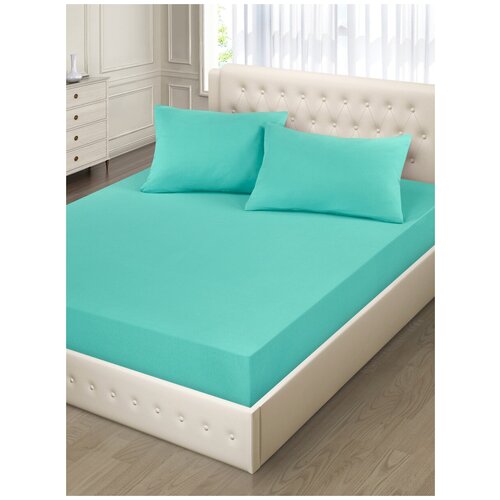 Простыня натяжная трикотажная Stretch Jersy 180х200 серый