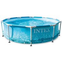 Бассейн Intex Metal Frame Beachside 28206 голубой