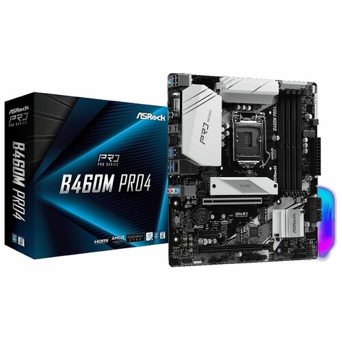 Материнская плата ASRock B460M Pro4 LGA1200 mATX 1195900₽