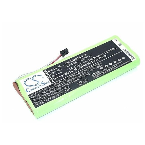 Аккумулятор CameronSino CS-EDD540VX для пылесоса Ecovacs Deebot D523, 14.4В, 1.8Ач, Ni-Mh