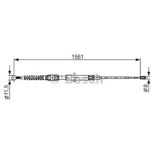 фото Bosch 1987482264 трос ручного тормоза