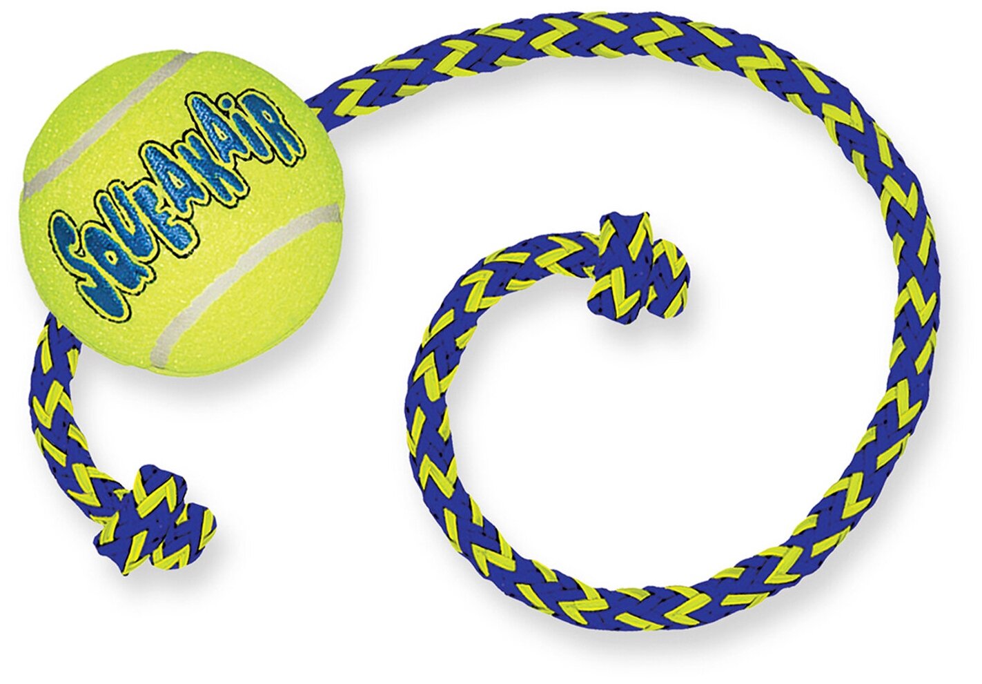 Kong игрушка для собак, Теннисный мяч с канатом M