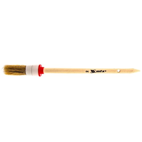 круглая кисть matrix 2 nm 82072 MTX Кисть круглая № 2 (20 мм), натуральная щетина, деревянная ручка MTX
