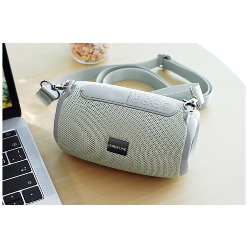 Портативная колонка Borofone BR4 Horizon пластик Bluetooth USB microSD AUX серый 96900₽