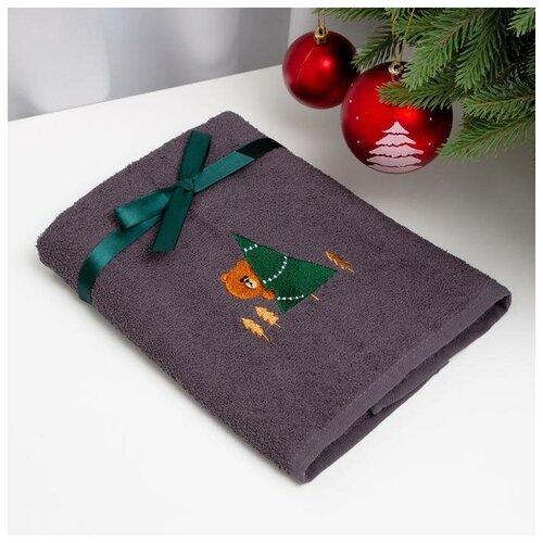 фото Полотенце подарочное этель "елка" 50*90 см, 100% хл, 340 гр/м2 7090227