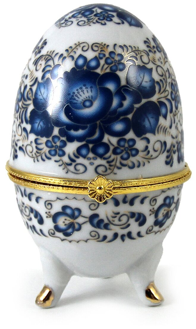 фото Шкатулка-яйцо цветы