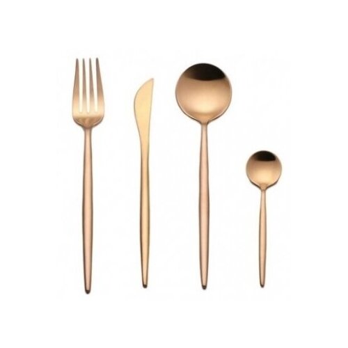 Столовый прибор Xiaomi Maison Maxx Stainless Steel Modern Flatware, золотистый