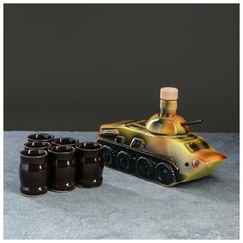 фото Набор для коньяка "бтр", 7 предметов, 0,9/0,03 л, микс 794841 . yandex market