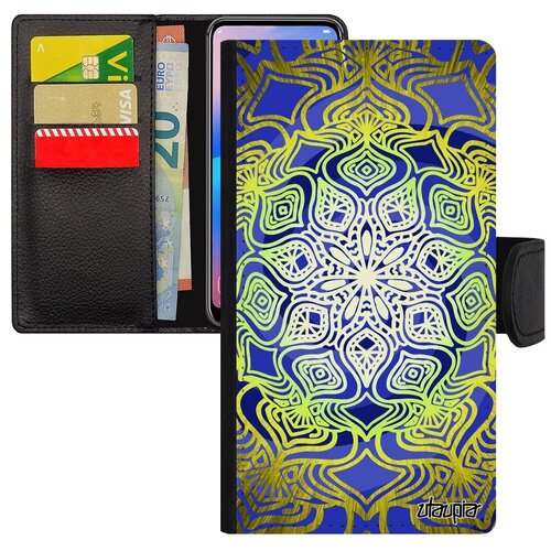 фото Защитный чехол-книжка на // xiaomi redmi note 6 pro // "мандала" пентаграмма тибет, utaupia, цветной