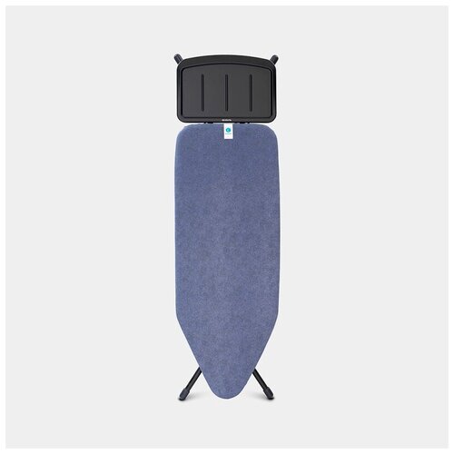 фото Гладильная доска 124х45см, нержавеющая сталь + хлопок, декор джинсовый синий, brabantia, 134623