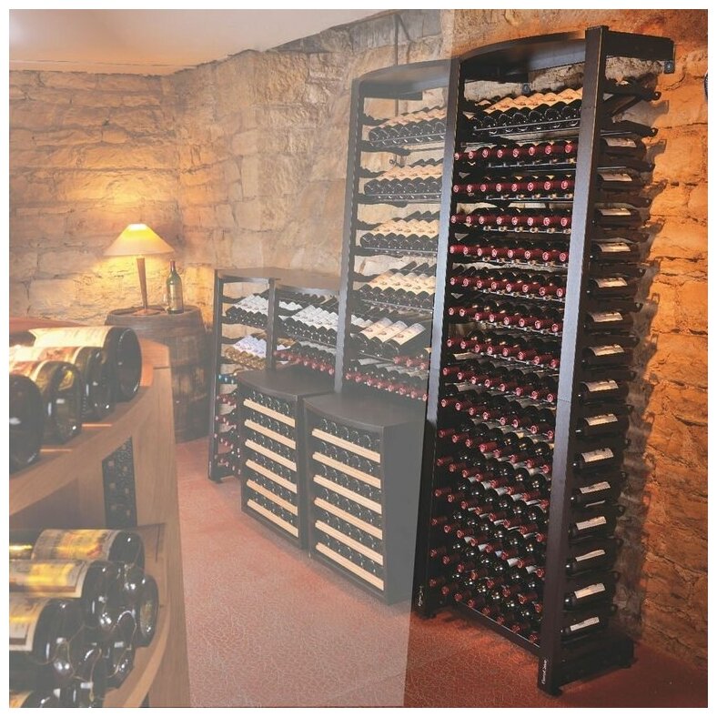 фото Стеллаж для хранения вина Eurocave Modulosteel 1 модуль