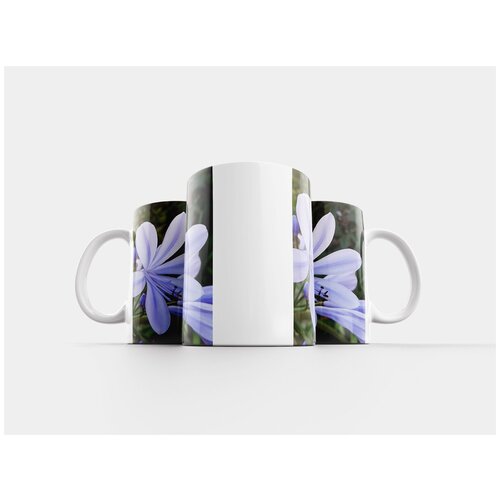 фото Кружка "декоративная лилия, синий цветок, цвести" 320 мл lotsprints