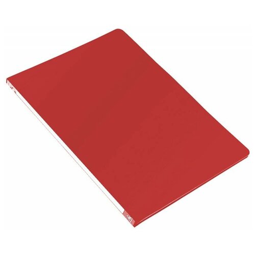 Набор из 44 штук Папка с металлическим зажимом Бюрократ -PZ05CRED A4 пластик 0.5мм торцовая наклейка красный